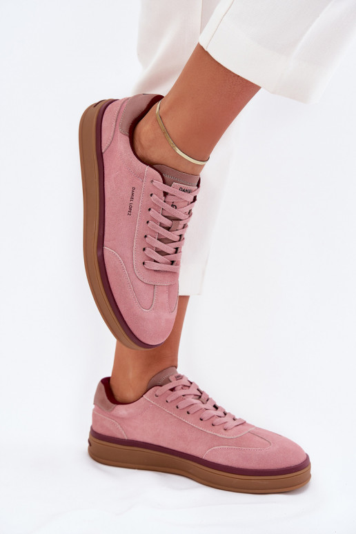 dalla pelle scamosciata Femminile Scarpe modello sneakers Daniel Lopez Just Dare SS2D4010 colore rosa