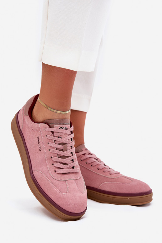 dalla pelle scamosciata Femminile Scarpe modello sneakers Daniel Lopez Just Dare SS2D4010 colore rosa