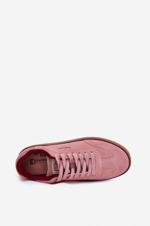 dalla pelle scamosciata Femminile Scarpe modello sneakers Daniel Lopez Just Dare SS2D4010 colore rosa