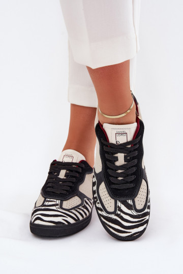 Scarpe modello sneakers Femminile Daniel Lopez Just Dare SS2D4015 Zebra beige 2