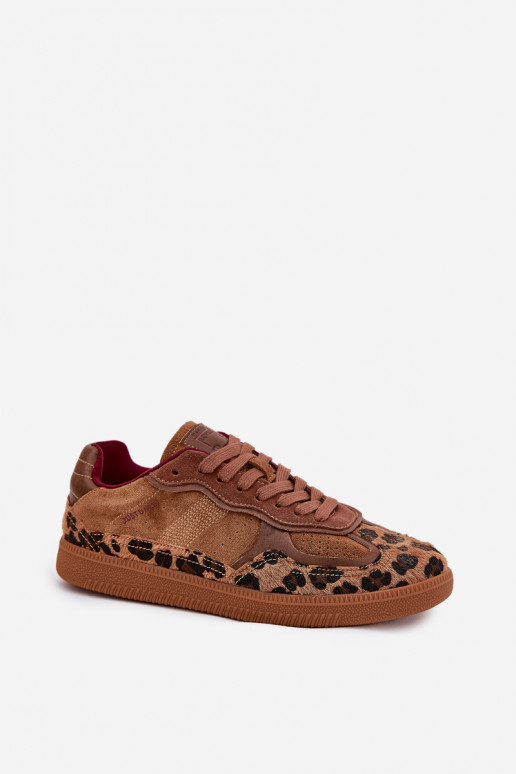 Scarpe modello sneakers Femminile Daniel Lopez Just Dare SS2D4017 con motivi di pelliccia di leopardo Scarpe modello sneakers Femminile Daniel Lopez Just Dare SS2D4017 con motivi di pelliccia di leopardo