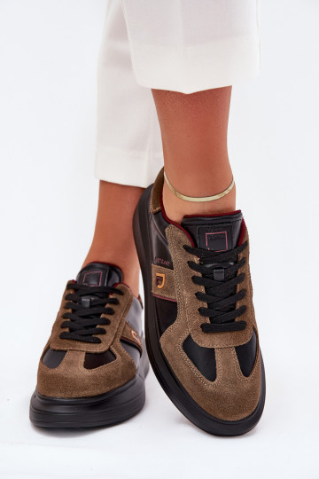 Pelle Femminile Scarpe modello sneakers con una piattaforma Daniel Lopez Just Dare SS2D4001 colore nero 2