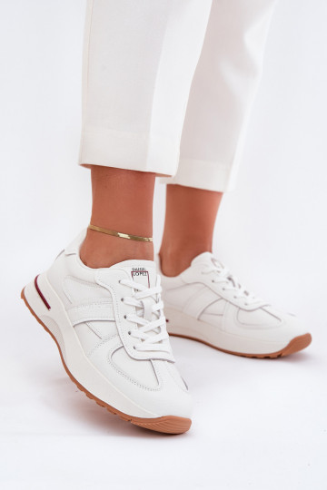 Pelle Scarpe sportive da donna, scarpe da ginnastica Daniel Lopez Just Dare SS2D4042 Colore bianco 2
