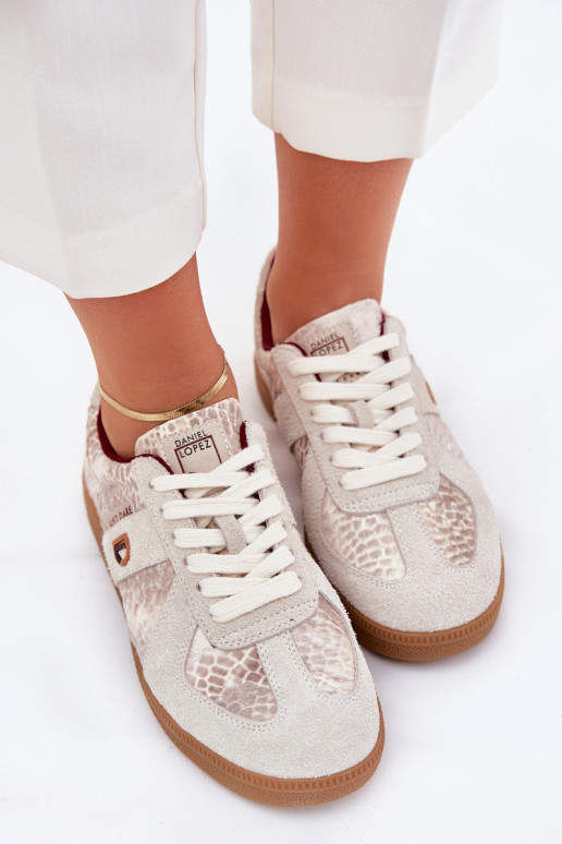 Scarpe modello sneakers Femminile Daniel Lopez Just Dare SS2D4032 Elegantello animale beige Scarpe modello sneakers Femminile Daniel Lopez Just Dare SS2D4032 Elegantello animale beige