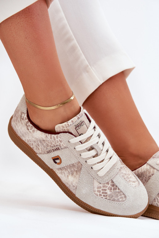 Scarpe modello sneakers Femminile Daniel Lopez Just Dare SS2D4032 Elegantello animale beige Scarpe modello sneakers Femminile Daniel Lopez Just Dare SS2D4032 Elegantello animale beige
