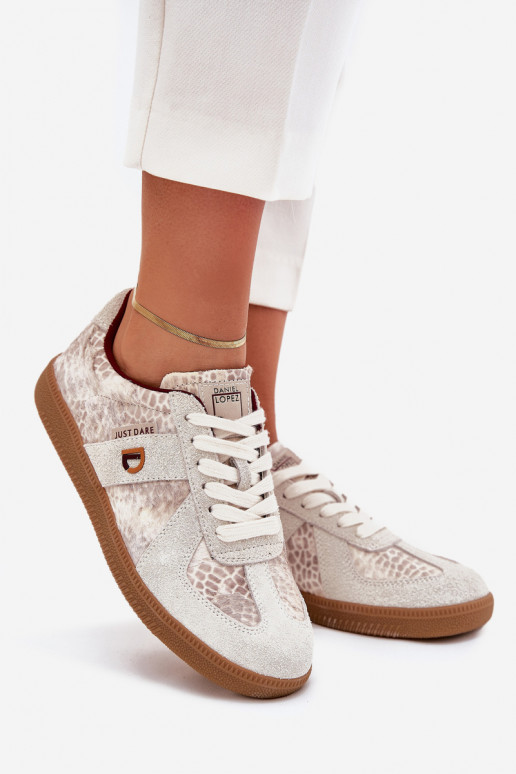 Scarpe modello sneakers Femminile Daniel Lopez Just Dare SS2D4032 Elegantello animale beige Scarpe modello sneakers Femminile Daniel Lopez Just Dare SS2D4032 Elegantello animale beige