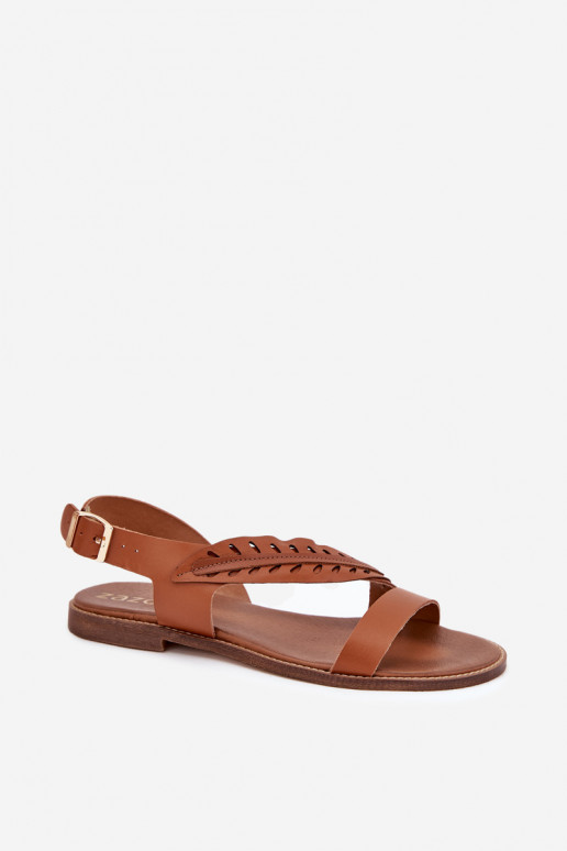 Sandali da donnaAbilitatoturalnej Skóry con tacchi larghi Zazoo 3564 colore marrone Sandali da donnaAbilitatoturalnej Skóry con tacchi larghi Zazoo 3564 colore marrone