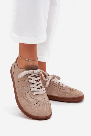 Pelle Scarpe da donna Barefoot Zazoo N1277S2 beige