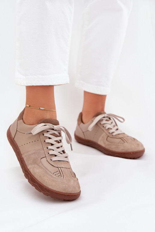 Pelle Scarpe da donna Barefoot Zazoo N1277S2 beige Pelle Scarpe da donna Barefoot Zazoo N1277S2 beige