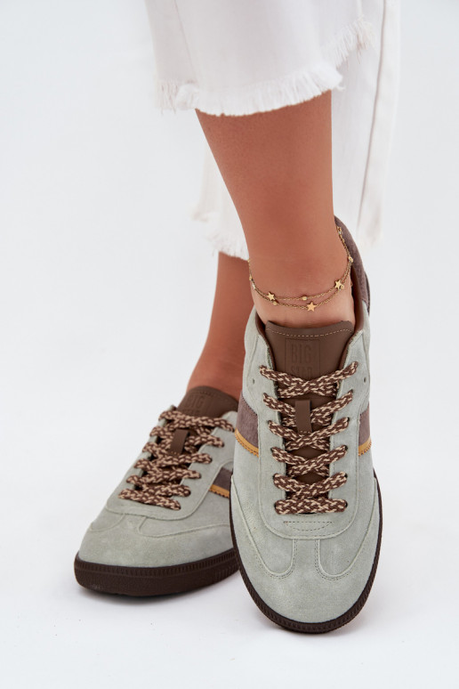 dalla pelle scamosciata Basso Scarpe modello sneakers Femminile Big Star SS274678 HI-POLY SYSTEM colore menta