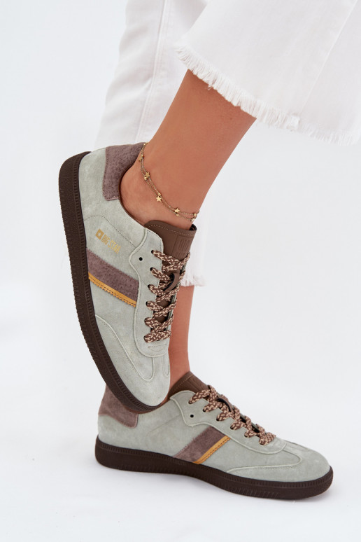 dalla pelle scamosciata Basso Scarpe modello sneakers Femminile Big Star SS274678 HI-POLY SYSTEM colore menta