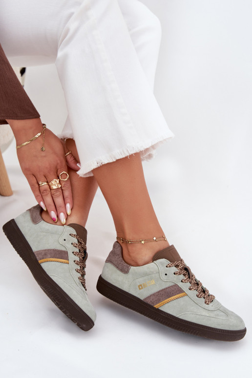 dalla pelle scamosciata Basso Scarpe modello sneakers Femminile Big Star SS274678 HI-POLY SYSTEM colore menta