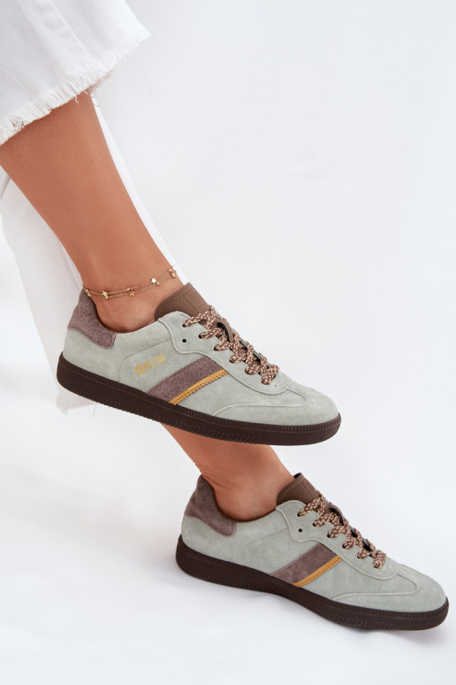 dalla pelle scamosciata Basso Scarpe modello sneakers Femminile Big Star SS274678 HI-POLY SYSTEM colore menta