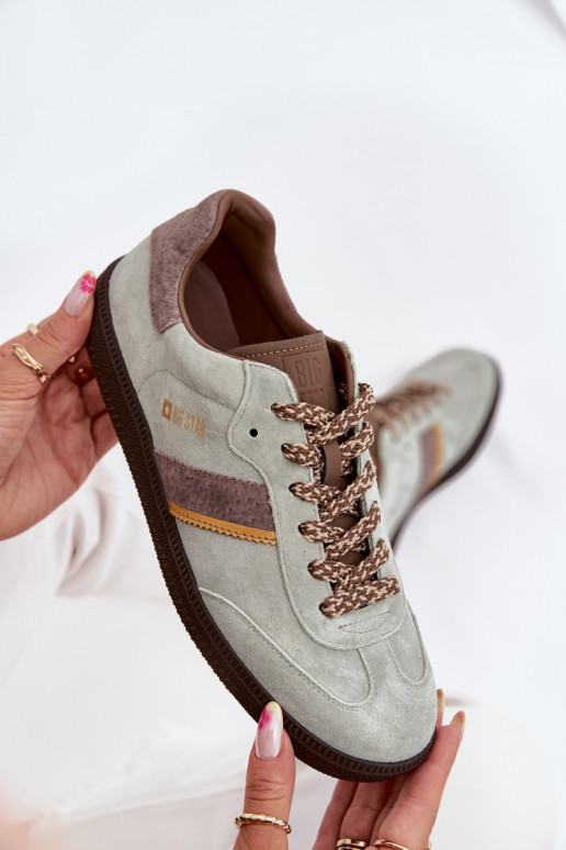 dalla pelle scamosciata Basso Scarpe modello sneakers Femminile Big Star SS274678 HI-POLY SYSTEM colore menta