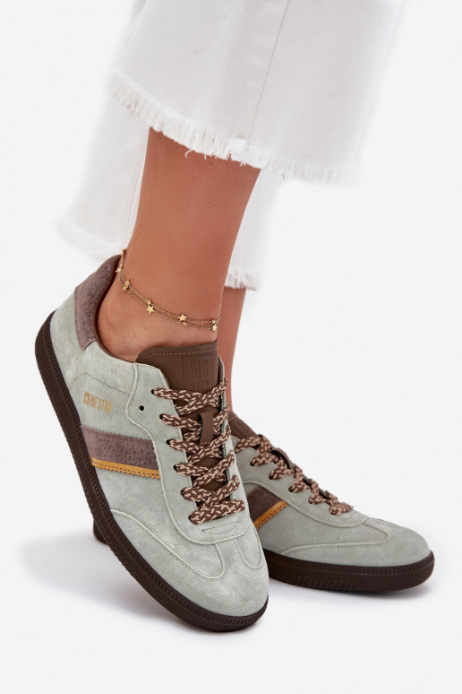 dalla pelle scamosciata Basso Scarpe modello sneakers Femminile Big Star SS274678 HI-POLY SYSTEM colore menta