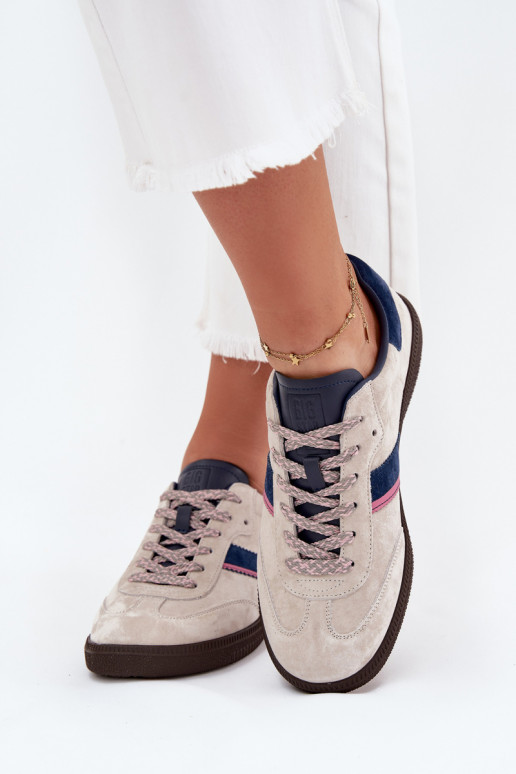 dalla pelle scamosciata Basso Scarpe modello sneakers Femminile Big Star SS274679 HI-POLY SYSTEM colore grigio dalla pelle scamosciata Basso Scarpe modello sneakers Femminile Big Star SS274679 HI-POLY SYSTEM colore grigio