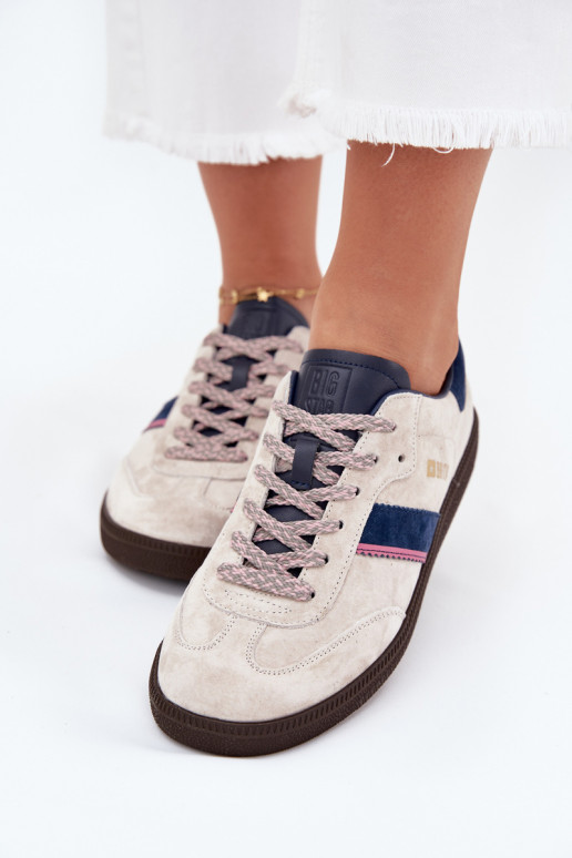 dalla pelle scamosciata Basso Scarpe modello sneakers Femminile Big Star SS274679 HI-POLY SYSTEM colore grigio dalla pelle scamosciata Basso Scarpe modello sneakers Femminile Big Star SS274679 HI-POLY SYSTEM colore grigio