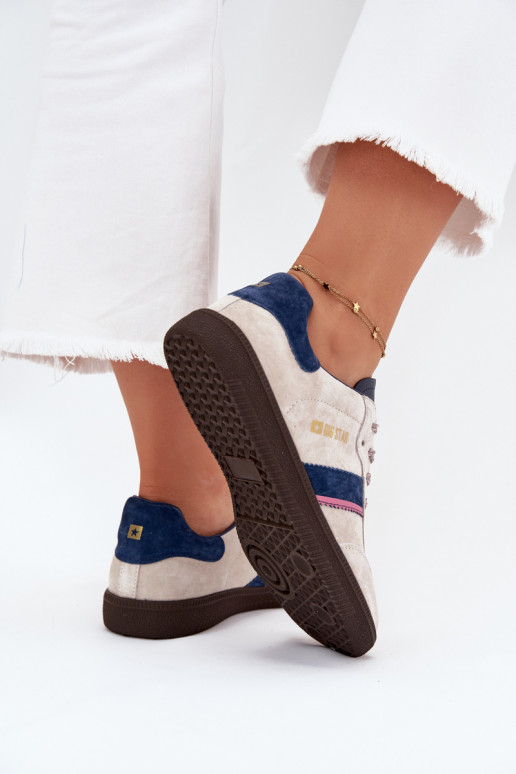 dalla pelle scamosciata Basso Scarpe modello sneakers Femminile Big Star SS274679 HI-POLY SYSTEM colore grigio dalla pelle scamosciata Basso Scarpe modello sneakers Femminile Big Star SS274679 HI-POLY SYSTEM colore grigio