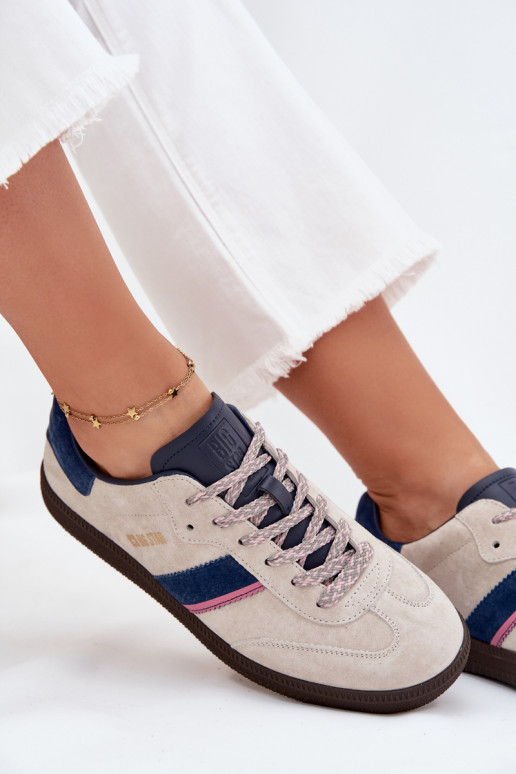 dalla pelle scamosciata Basso Scarpe modello sneakers Femminile Big Star SS274679 HI-POLY SYSTEM colore grigio dalla pelle scamosciata Basso Scarpe modello sneakers Femminile Big Star SS274679 HI-POLY SYSTEM colore grigio