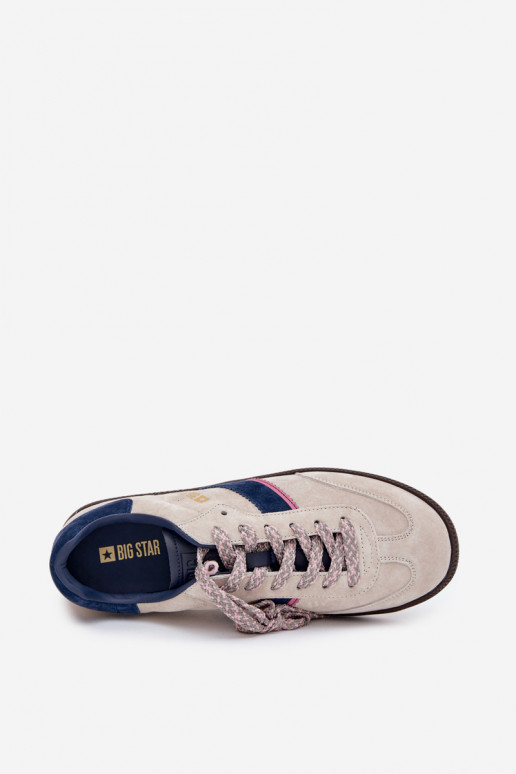 dalla pelle scamosciata Basso Scarpe modello sneakers Femminile Big Star SS274679 HI-POLY SYSTEM colore grigio dalla pelle scamosciata Basso Scarpe modello sneakers Femminile Big Star SS274679 HI-POLY SYSTEM colore grigio