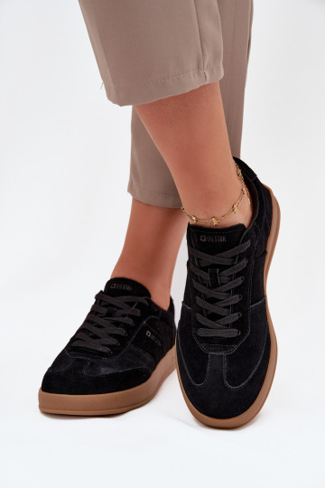 dalla pelle scamosciata Scarpe modello sneakers Femminile Big Star SS274673 HI-POLY SYSTEM colore nero