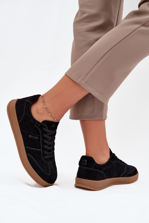 dalla pelle scamosciata Scarpe modello sneakers Femminile Big Star SS274673 HI-POLY SYSTEM colore nero dalla pelle scamosciata Scarpe modello sneakers Femminile Big Star SS274673 HI-POLY SYSTEM colore nero