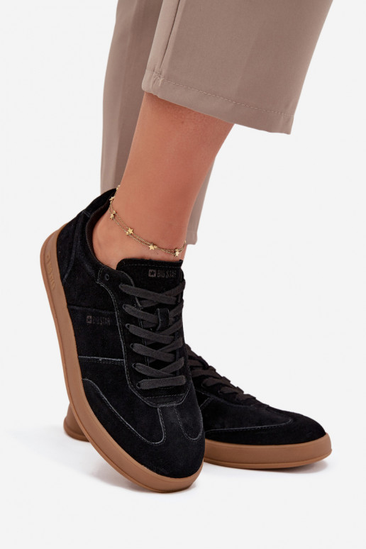dalla pelle scamosciata Scarpe modello sneakers Femminile Big Star SS274673 HI-POLY SYSTEM colore nero dalla pelle scamosciata Scarpe modello sneakers Femminile Big Star SS274673 HI-POLY SYSTEM colore nero