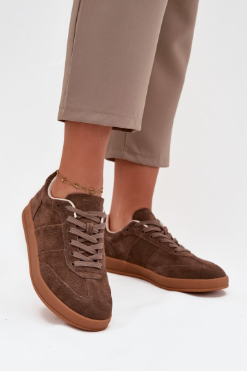 dalla pelle scamosciata Scarpe modello sneakers Femminile Big Star SS274676 HI-POLY SYSTEM colore marrone 2