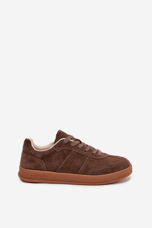 dalla pelle scamosciata Scarpe modello sneakers Femminile Big Star SS274676 HI-POLY SYSTEM colore marrone dalla pelle scamosciata Scarpe modello sneakers Femminile Big Star SS274676 HI-POLY SYSTEM colore marrone