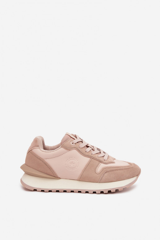 Pelle Scarpe modello sneakers Femminile Big Star OO274521 HI-POLY SYSTEM Nude Pelle Scarpe modello sneakers Femminile Big Star OO274521 HI-POLY SYSTEM Nude