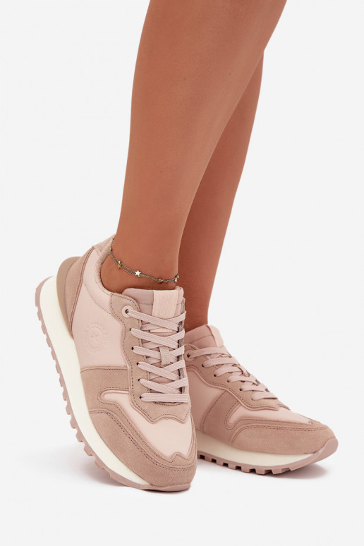 Pelle Scarpe modello sneakers Femminile Big Star OO274521 HI-POLY SYSTEM Nude Pelle Scarpe modello sneakers Femminile Big Star OO274521 HI-POLY SYSTEM Nude
