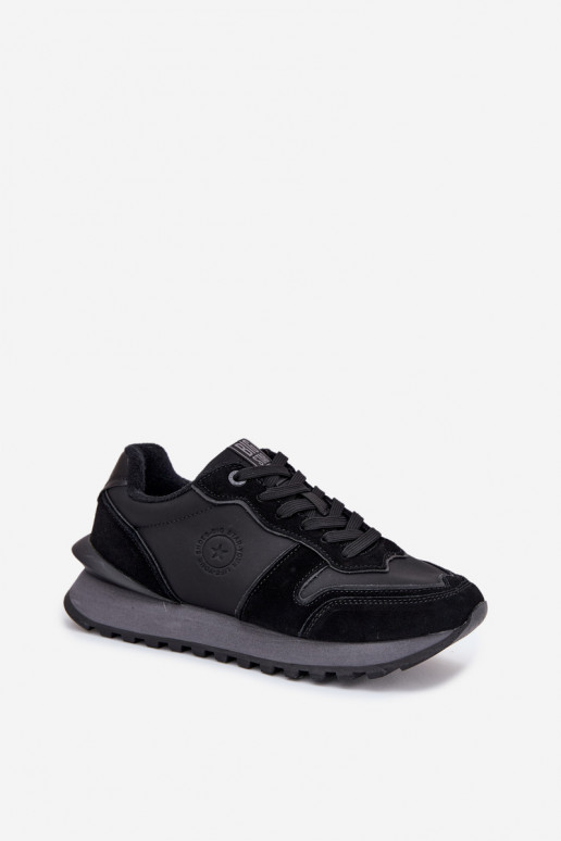 Pelle Scarpe modello sneakers Femminile Big Star OO274529 HI-POLY SYSTEM colore nero Pelle Scarpe modello sneakers Femminile Big Star OO274529 HI-POLY SYSTEM colore nero
