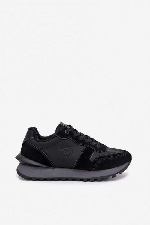 Pelle Scarpe modello sneakers Femminile Big Star OO274529 HI-POLY SYSTEM colore nero Pelle Scarpe modello sneakers Femminile Big Star OO274529 HI-POLY SYSTEM colore nero