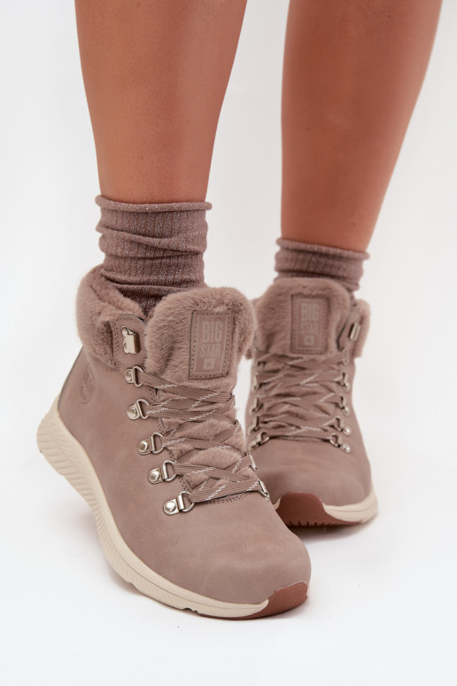 scarpe Femminile con una pelliccia Big Star MM274487 colore grigio scarpe Femminile con una pelliccia Big Star MM274487 colore grigio