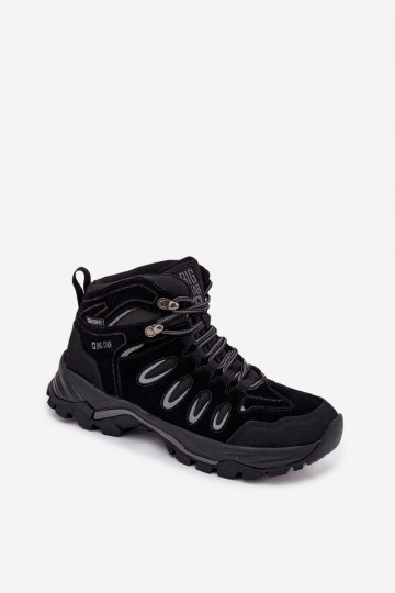 Scarpe da trekking in pelle da uomo Big Star OO17433 HI-POLY SYSTEM nere