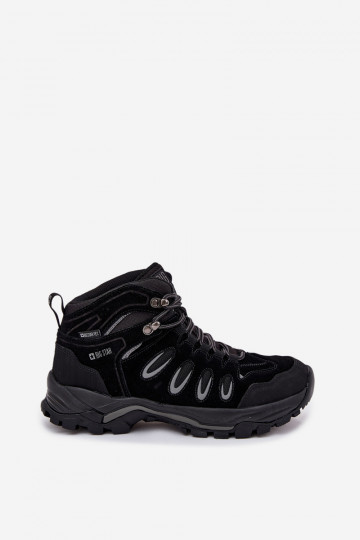 Scarpe da trekking in pelle da uomo Big Star OO17433 HI-POLY SYSTEM nere 2
