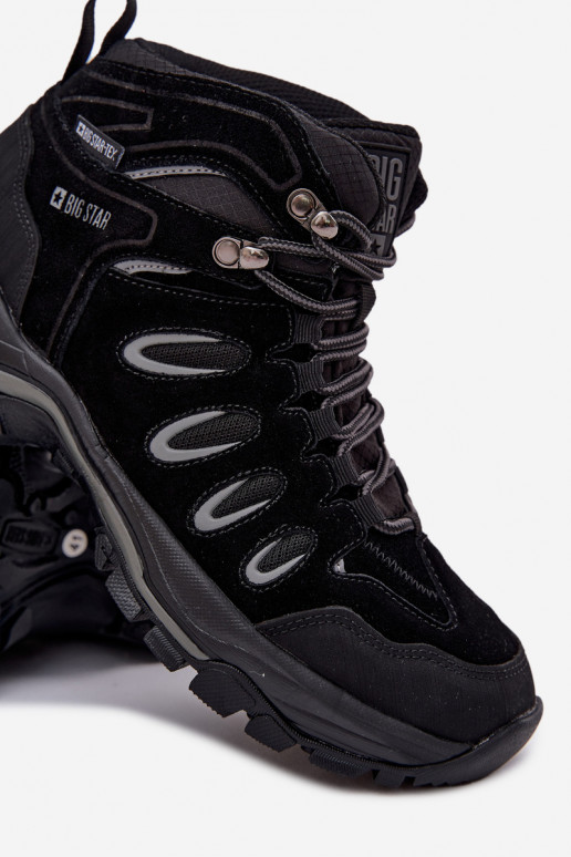 Pelle scarponi da trekking Deveschio Big Star OO17433 HI-POLY SYSTEM colore nero