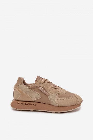 Pelle Scarpe modello sneakers Deveschio Big Star OO174298 Hi-Poly System beige 2