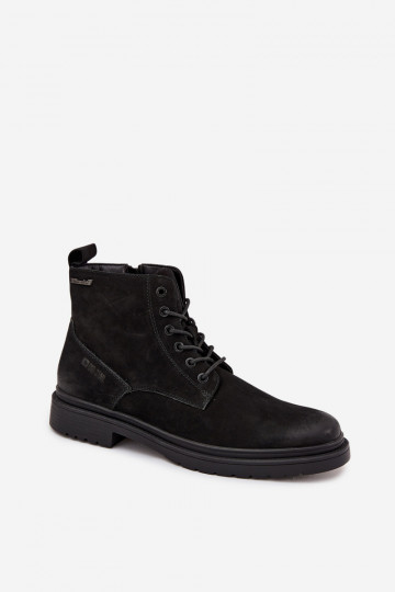 Stivaletti in pelle caldi da uomo Big Star OO174148 nere