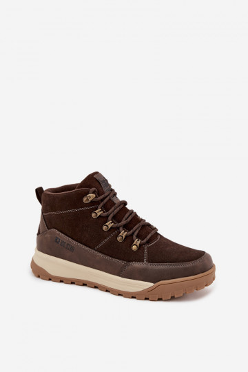 Stivali da trekking in camoscio da uomo Big Star SS174263 marroni