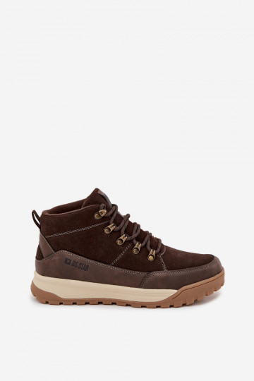 dalla pelle scamosciata scarponi da trekking Deveschio Big Star SS174263 colore marrone 2