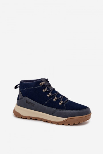 Stivali da trekking in camoscio da uomo Big Star SS174264 blu scuro