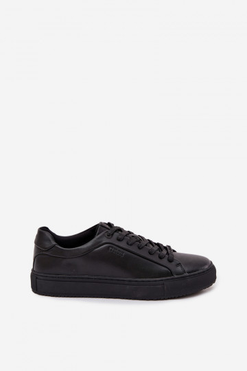 Scarpe sportive casual in pelle da uomo Big Star SS174121 nere 2