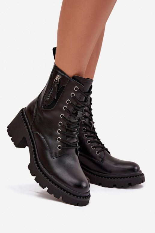 Pelle Stivali da donna Klocke riscaldamento Vinceza 86418 colore nero Pelle Stivali da donna Klocke riscaldamento Vinceza 86418 colore nero