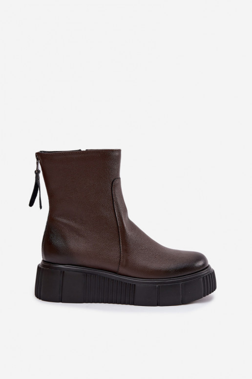 Zazoo 60369 Stivali da donna con una piattaforma CzekoladoAe