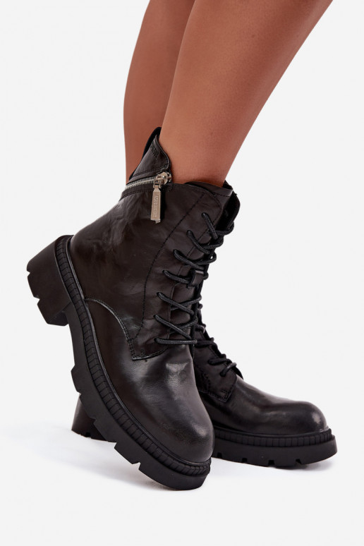 Pelle Stivaletti da lavoro Femminile riscaldamento Big Star SS274452 colore nero Pelle Stivaletti da lavoro Femminile riscaldamento Big Star SS274452 colore nero