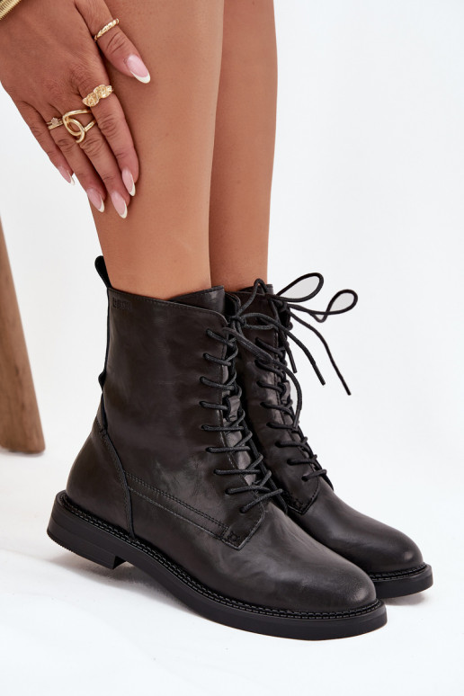 Pelle riscaldamento Femminile Stivaletti da lavoro Big Star SS274480 colore nero Pelle riscaldamento Femminile Stivaletti da lavoro Big Star SS274480 colore nero