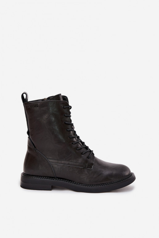 Pelle riscaldamento Femminile Stivaletti da lavoro Big Star SS274480 colore nero Pelle riscaldamento Femminile Stivaletti da lavoro Big Star SS274480 colore nero