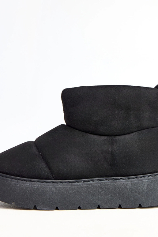 Stivali da neve foderati neri con... Stivali da neve foderati neri con...