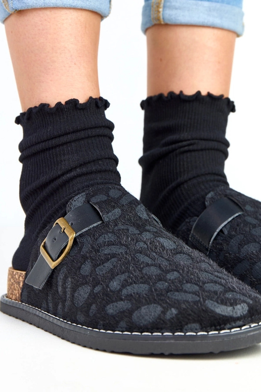 Ciabatte da donna nere su piattaforma...